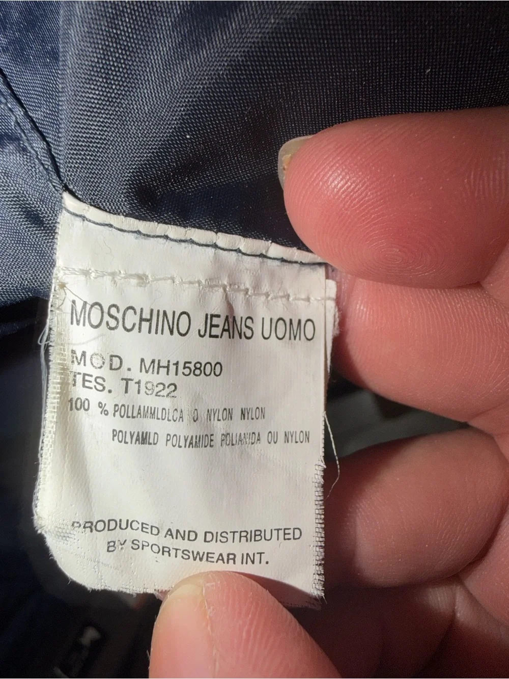 Moschino Navy Bomber Jacket